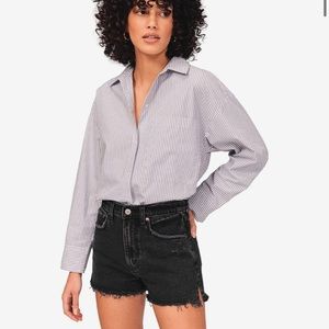 Abercrombie Mom Short, High Rise, Curve Love, Size 28/6, Black